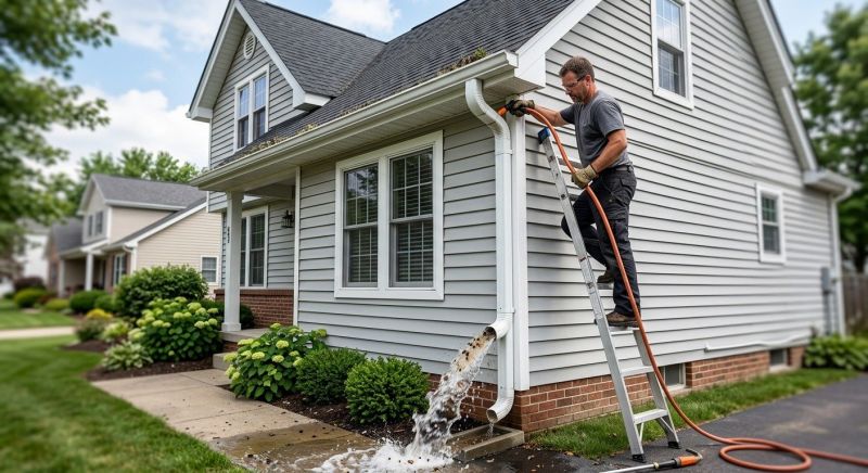 Gutter Downspout Unclogging in Bergen County, NJ